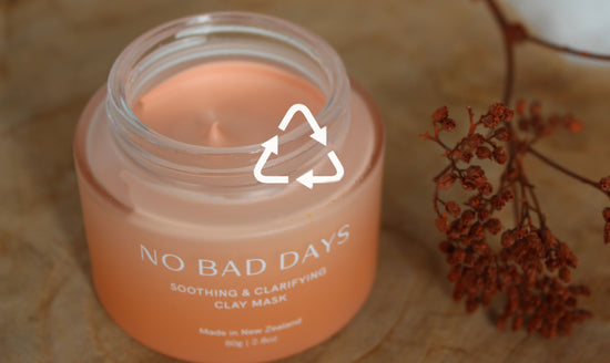 No Bad Days Skincare glass jar